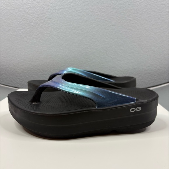 OOFOS Shoes - OOFOS OOmega OOlala Luxe Platform Sandal - Atlantis